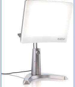 Carex Day-Light Classic Plus Sunlight Therapy Lamp - 10000 LUX Therapy Lamp at 12 Inches, LED Bright White Light with Adjustable Height and Brightness