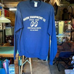 Navy Moon Eyes Crewneck Sweatshirt