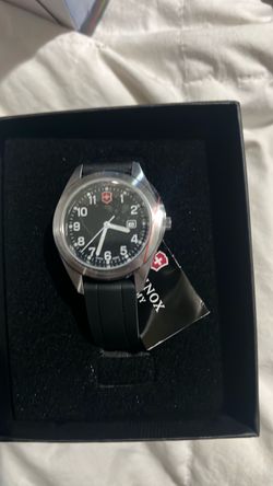 Victorinox Swiss Army Watch with Black Rubber Strap
