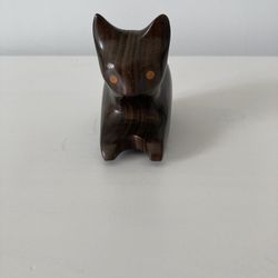 Vintage Cat Figurine From Philippines 1975