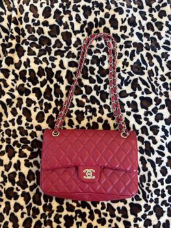 Red Chanel leather bag❤️