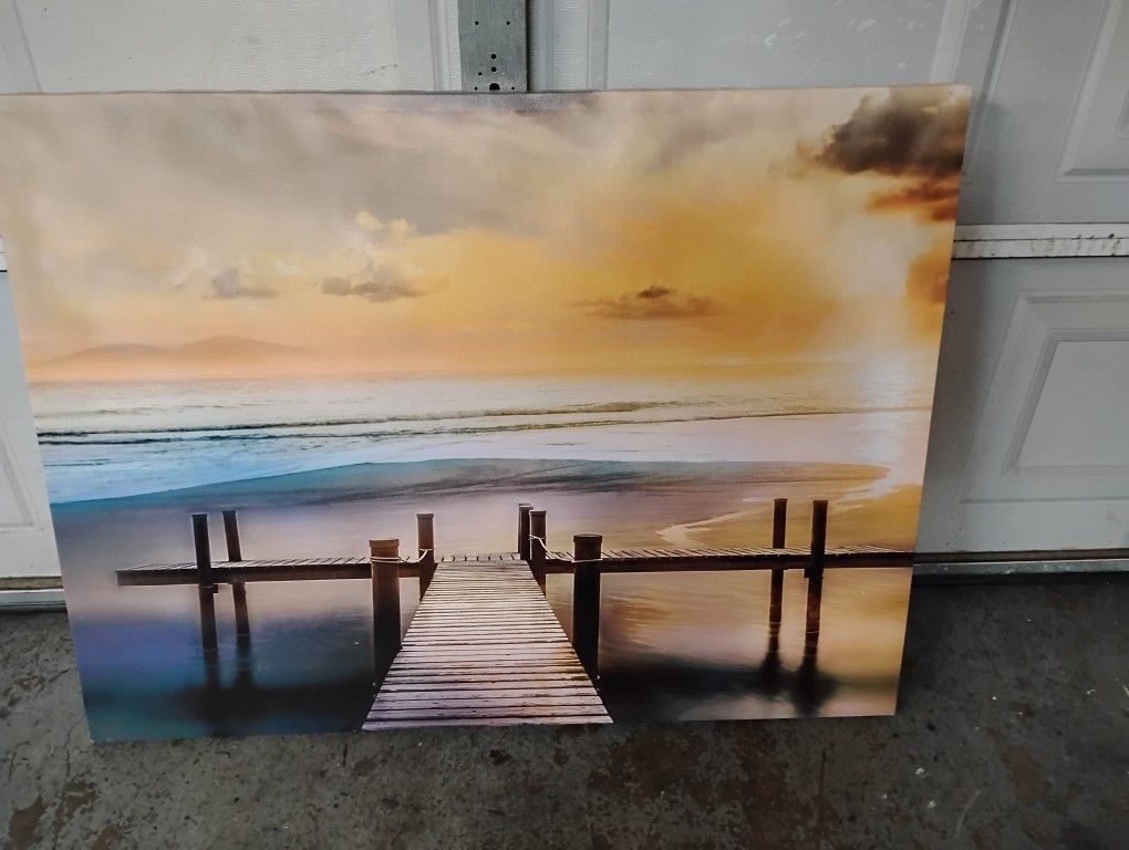 Ocean View Canvas Portrait