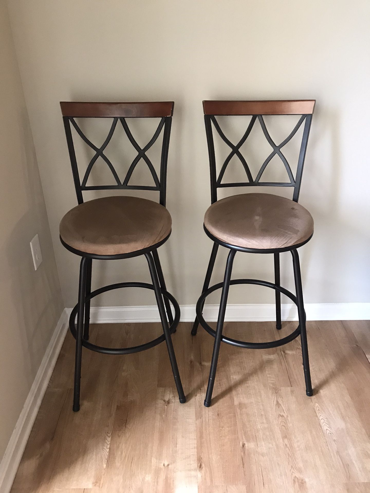 Swivel Bar Stools - Set of Two