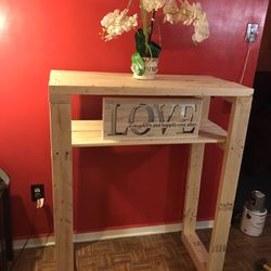 Bar Style Kitchen Island With Storage Shelving