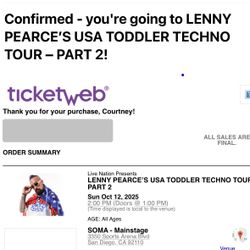 Toddler Techno Tour @ SOMA – 4 Tickets (2 adult + 2 child)