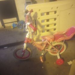 Girls Bike w/Training Wheels 