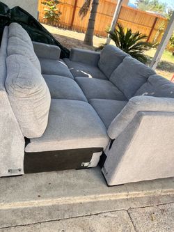 Grey couches