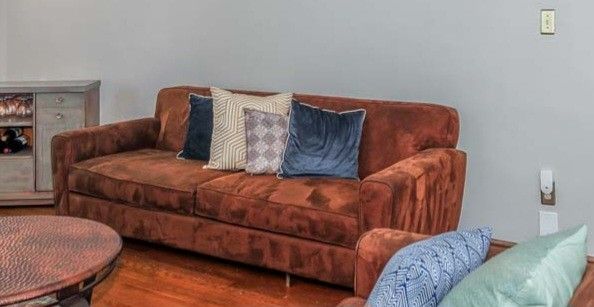 Brown Microsuede Couch – $100 OBO