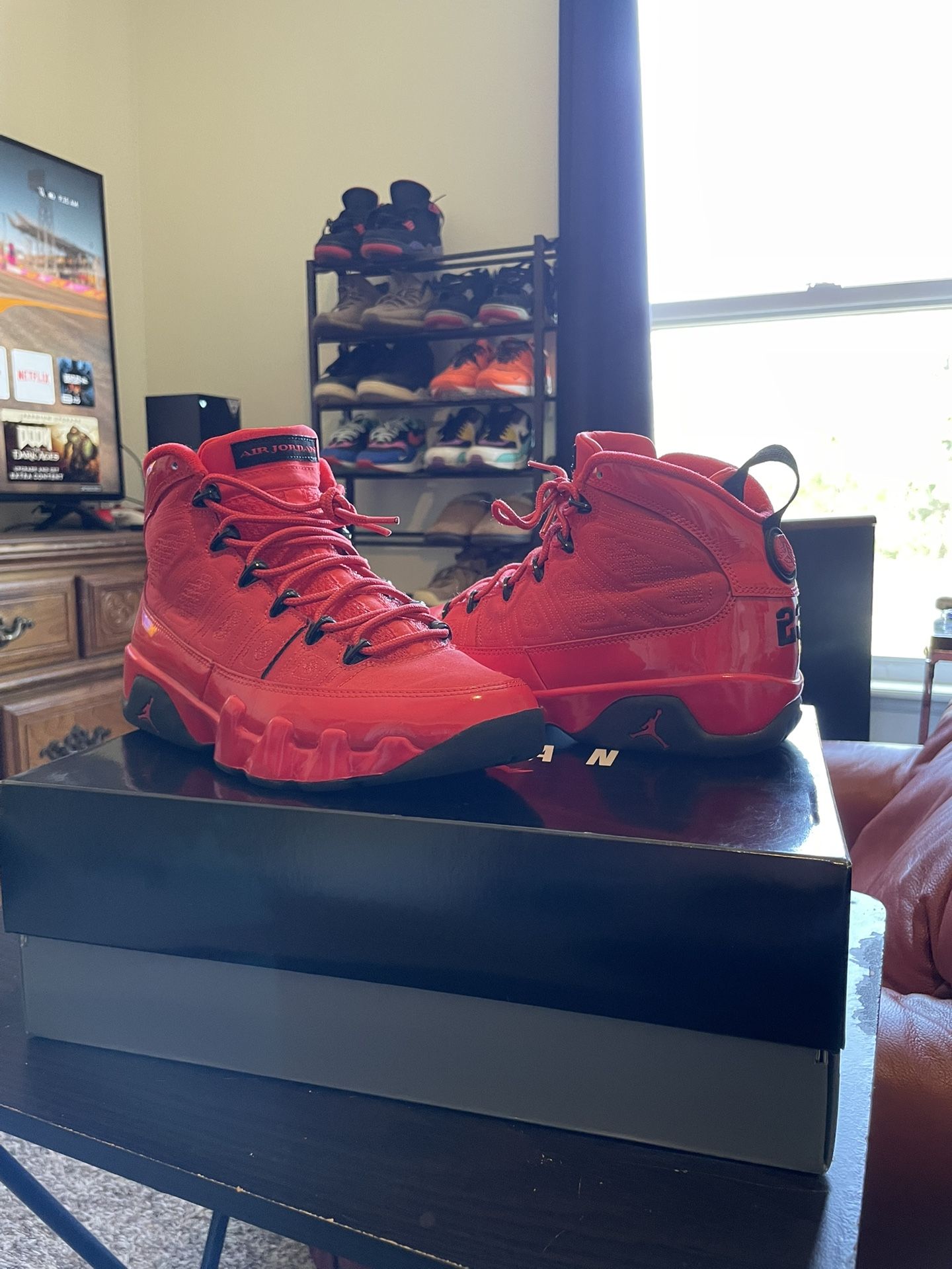 Jordan 9 Retro Chile Red Men’s Size 8