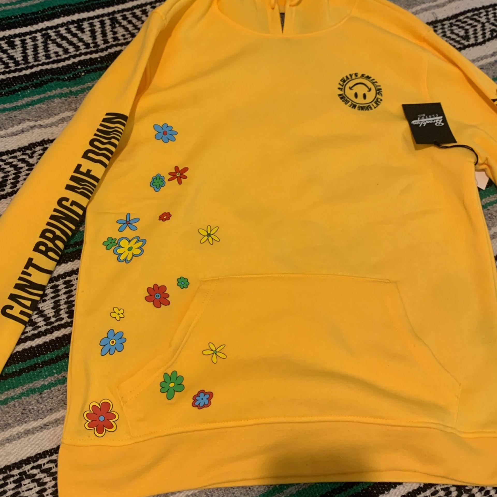 Yellow Stay Smiling (Can’t Bring Me Down ) Hoodie