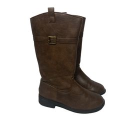 Girls Brown Boots (Size: 12)