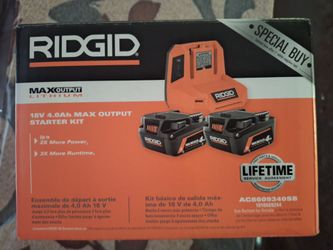 Ridgid batteries and charger
