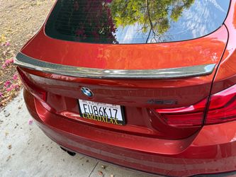 F32 club and fiber spoiler, honeycomb design, hundred percent carbon fiber, authentic $600 retail
