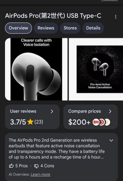 New Open Box AirPod Pro 2