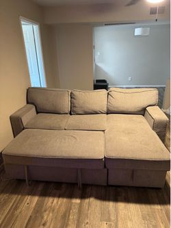 Pull out couch and Bed.