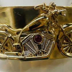 Gold Motorcycle Charm 