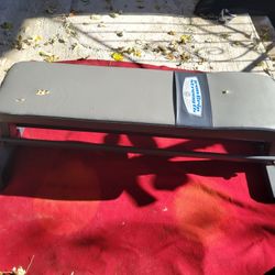 IRON STRENGTH  FLAT BENCH  WITH DUMBBELL RAIL  UNDERNEATH 
EXCELLENT CONDITION 
11525 S HALSTED DUNKIN DONUTS 
35$   CASH ONLY AS IS 