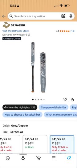 DeMarini FP Whisper Fastpitch Bat (-9)