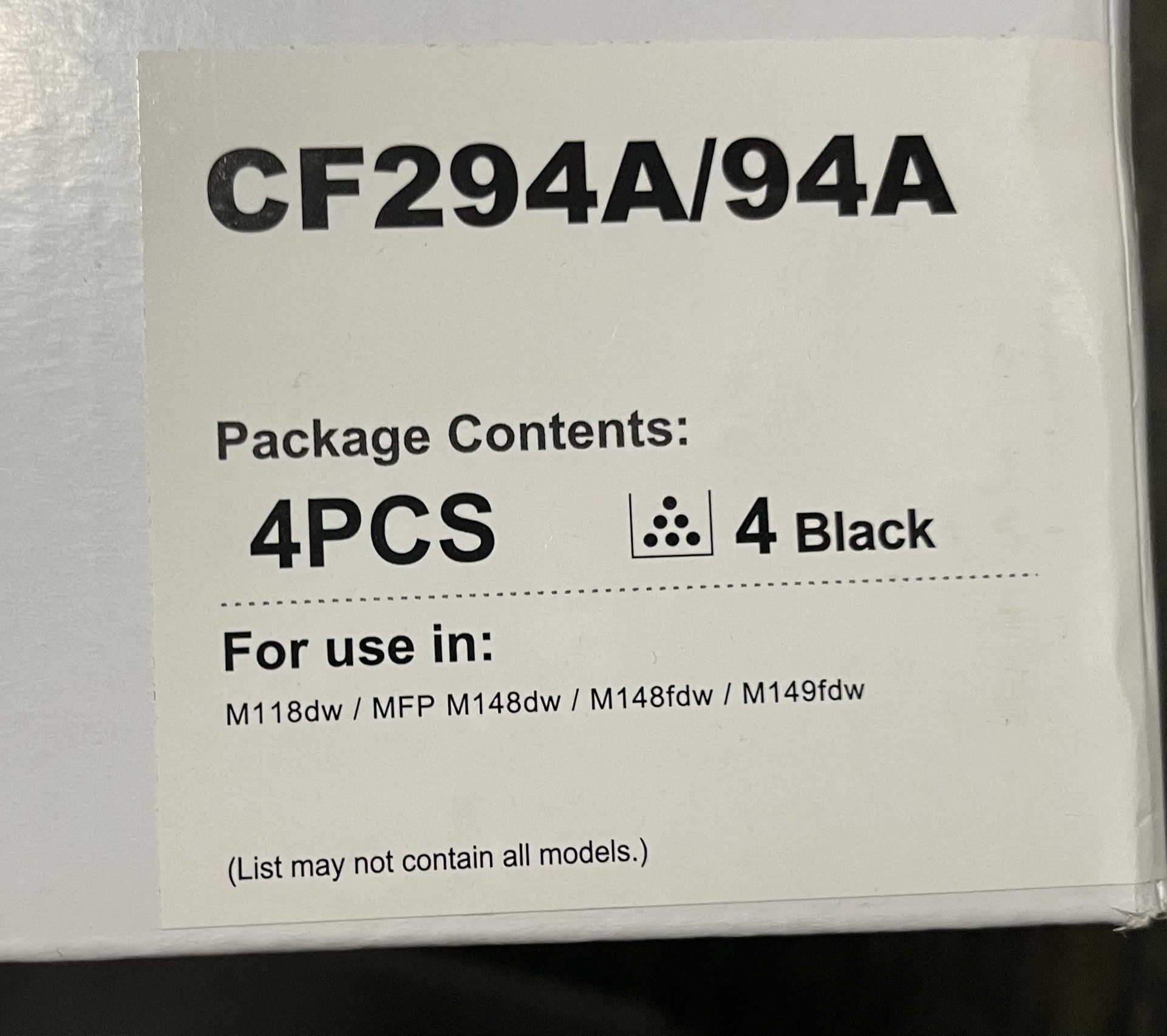 HP CF294A/94A Toner