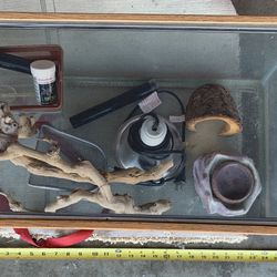 20 Gal Reptile Tank & Accessories Full Kit Ready SEE DETAILS BOX