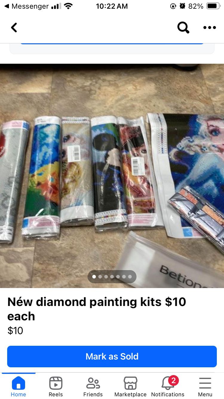 Diamond Art Kits $10 Each 