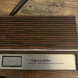 Tested Vintage Realistic Crystal Controlled Weather Alert Radio Model 12-141