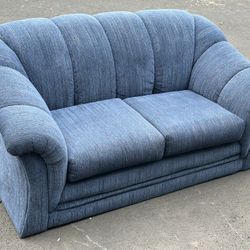 #2731 Blue Coach Love Seat Guildcraft Living Furniture 