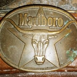 Vintage 1980's Marlboro Belt Buckle