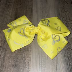 Girls Hair Bow Clip JoJo Siwa Bow Collection Bodacious Large Yellow
