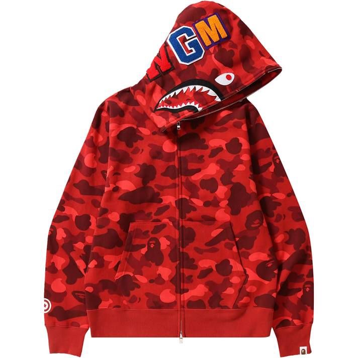 red bape hoodie