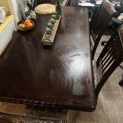 Large Vintage Dining Table 