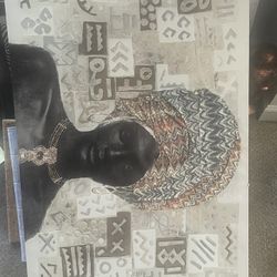 African Woman W/ Head Turbon