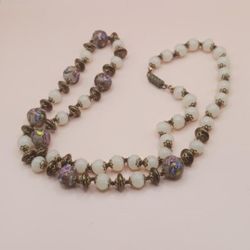 Vintage Cake Beads 24' Necklace