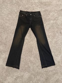 Dark wash true religions flares
