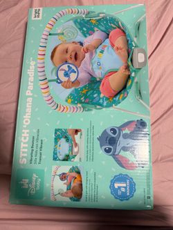 Disney Stitch Ohana Paradise Vibrating Bouncer