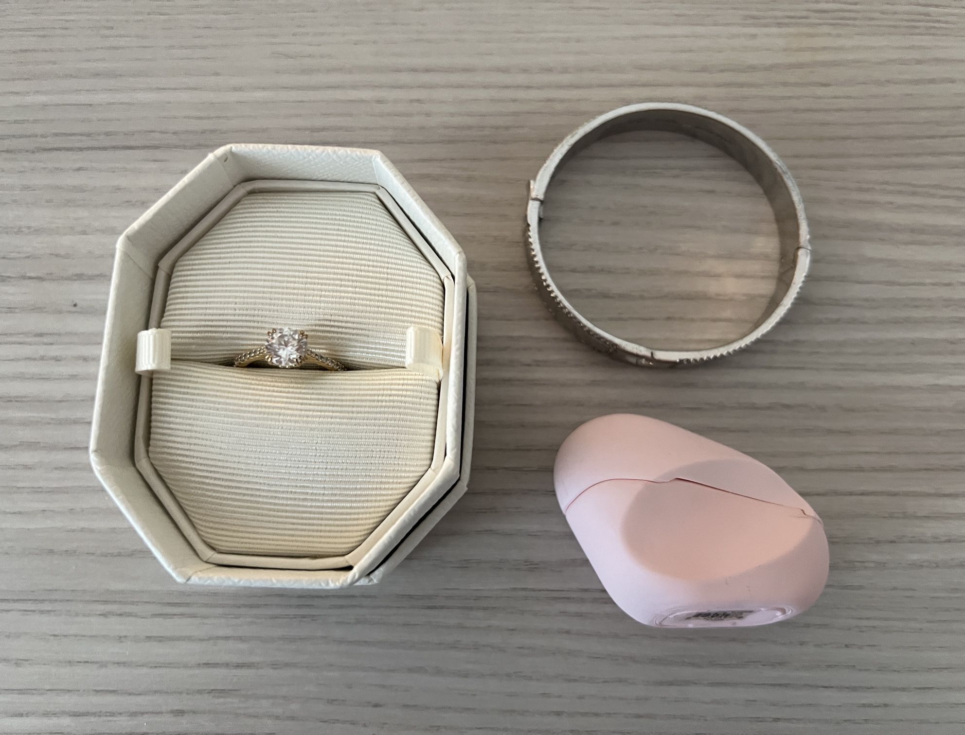 Swarovski Ring. Kate Spade Bangle Bracelet & Ariana Grande Sample Perfume
