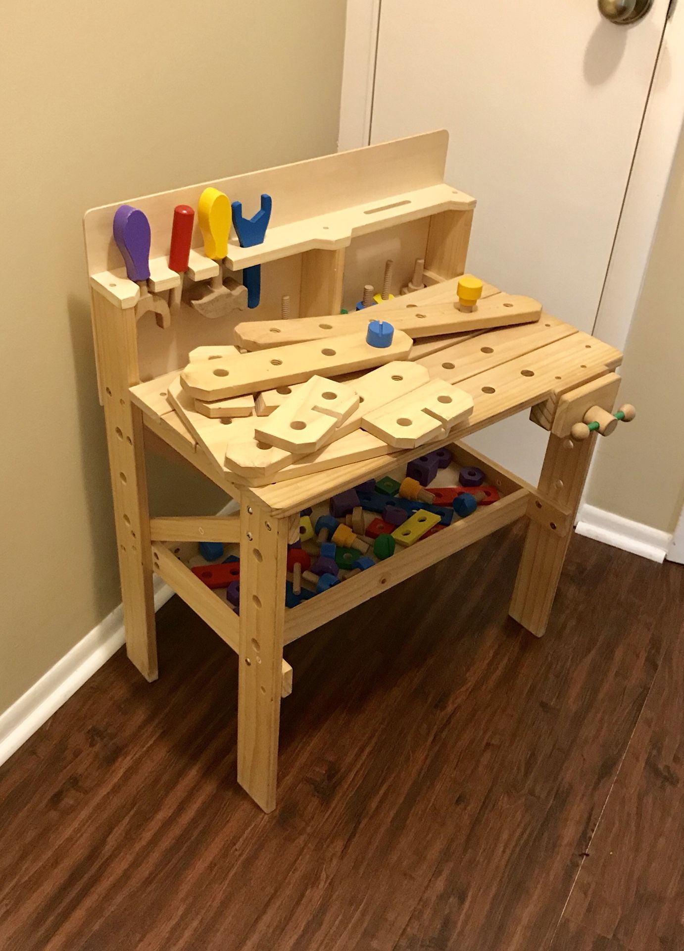 Treehaus Wooden Workbench - with Tools, Vice, Building Boards and more