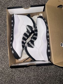 Air Jordan 10 Retro GS White Black Size 6Y