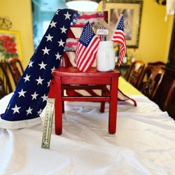 Vintage Patriotic Chair