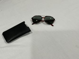Sunglasses - Saturn Brand - Turtle Print Plastic Frame Black Lens