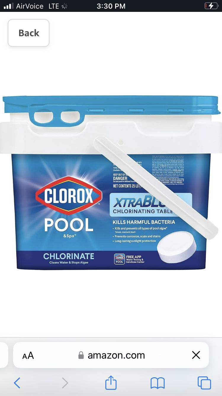 Clorox Bleach Pool Tabs
