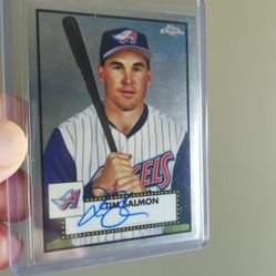 2021 Topps Chrome Autograph Tim Salmon Autograph Baseball Card 