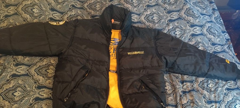 Vintage Pelle Pelle Marc Buchanan Black Puffer Jacket