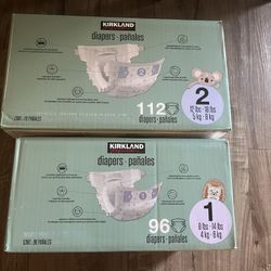 Kirkland Diapers Size 1 And 2 