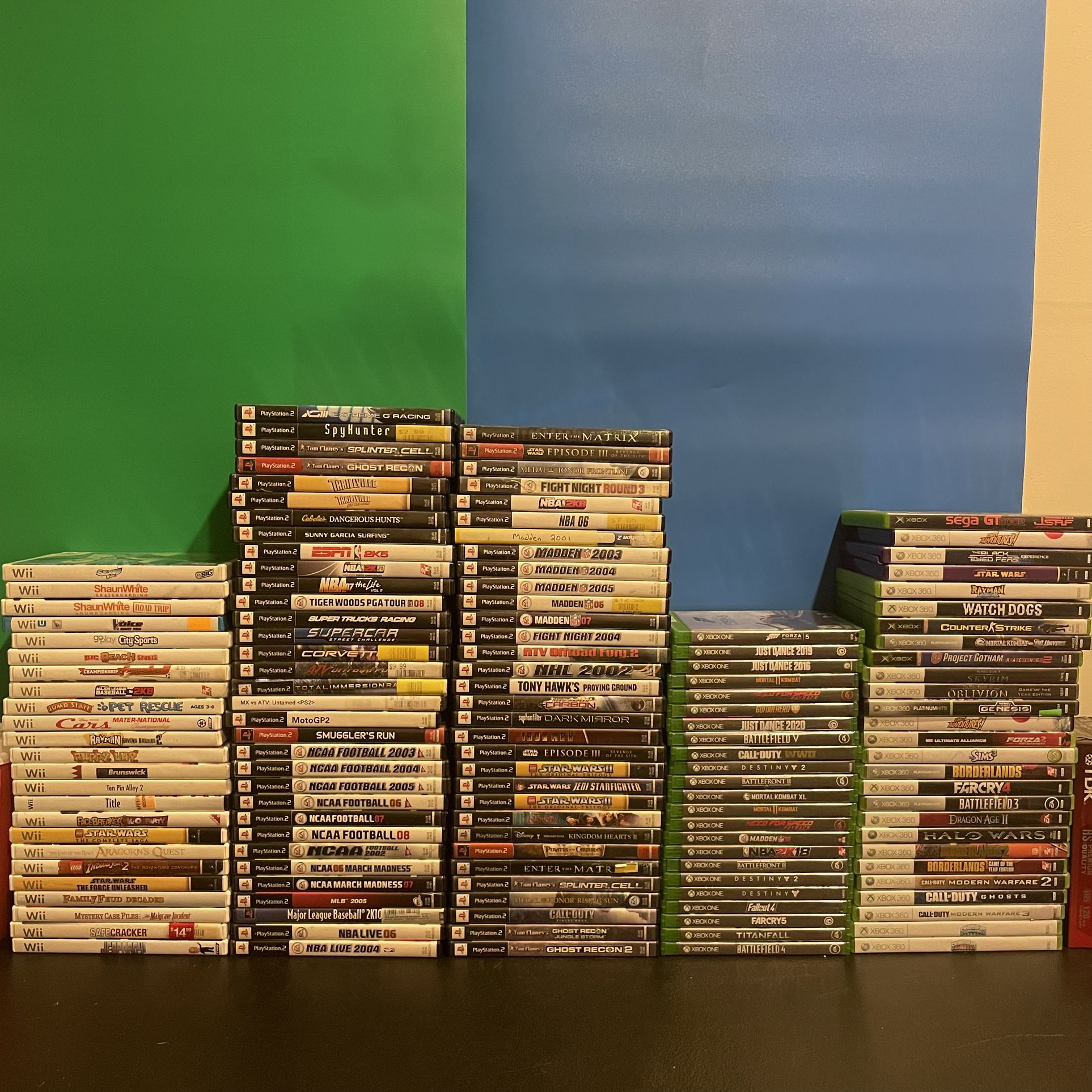 139 Video Games. Wii, Ps2, Xbox, Xbox 360, Xbox One