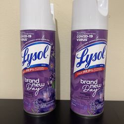 2Pack Lysol® Disinfectant Spray, Sanitizing and Antibacterial Spray, Lavender & Cotton Blossom, 12.5 oz
