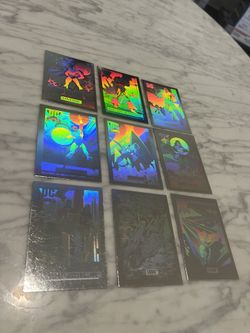 DC Comic Vintage Hologram Card Lot