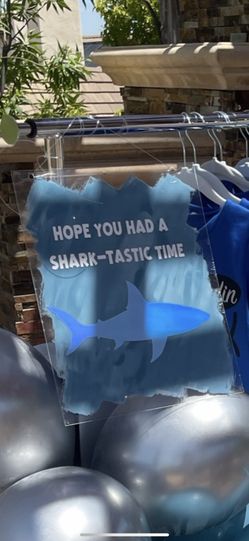 Shark Birthday Signs