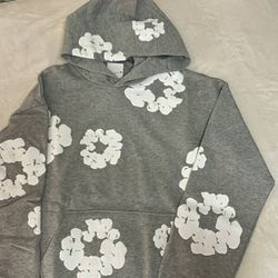 Grey Denim Hoodie