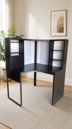 Corner Desk with Hutch 39” x 39” x 56”H